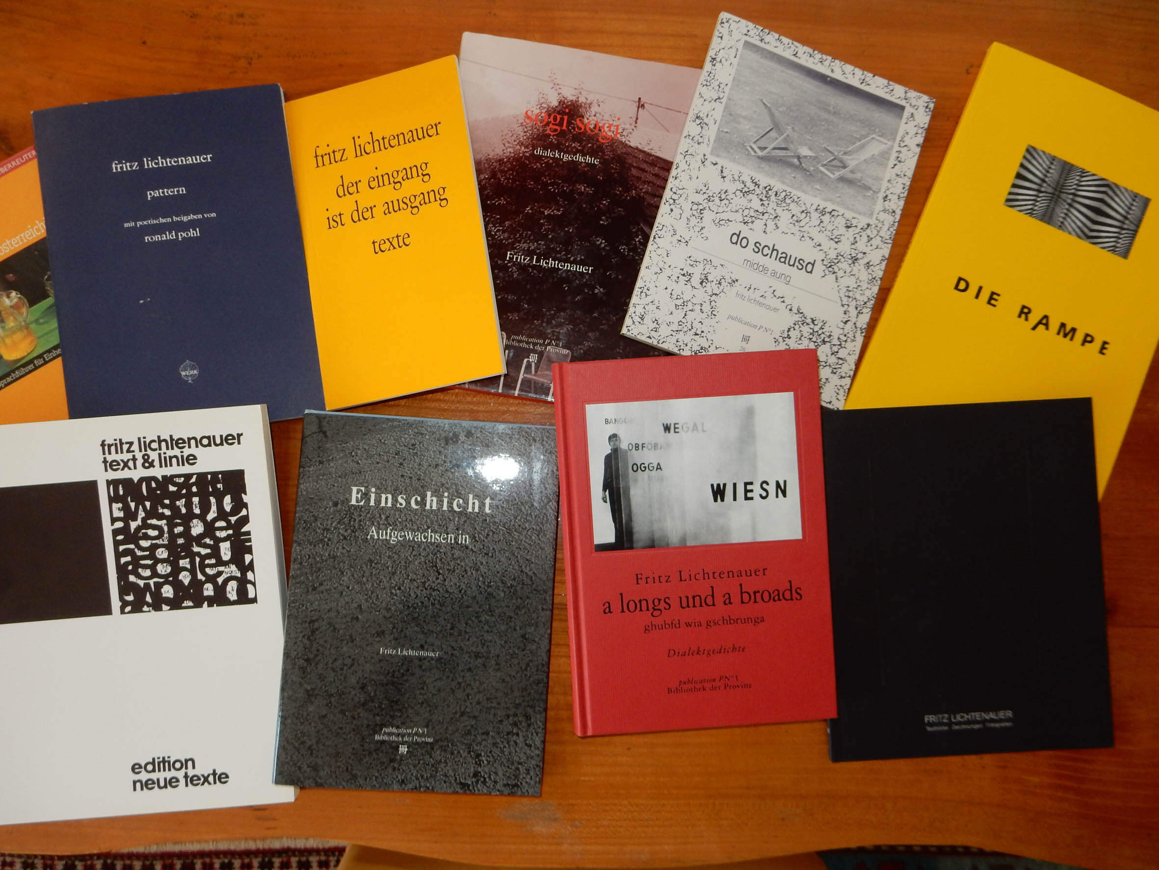 Publikationen Fritz Lichtenauer (Auswahl)